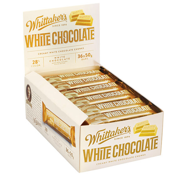 Whittakers White Chunky bar 50g x36